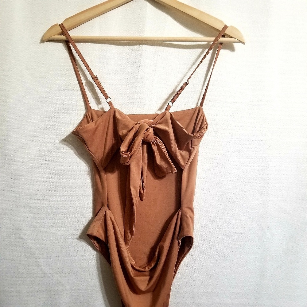Tiger Mist Bow Back Bodysuit